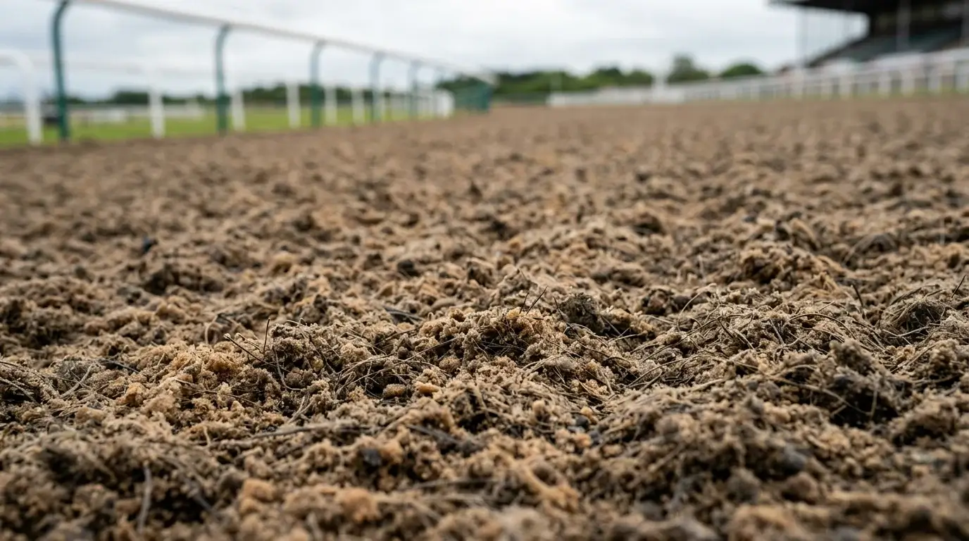 Close-up of Newcastle's Tapeta all-weather surface showing the sand and synthetic fibre composition